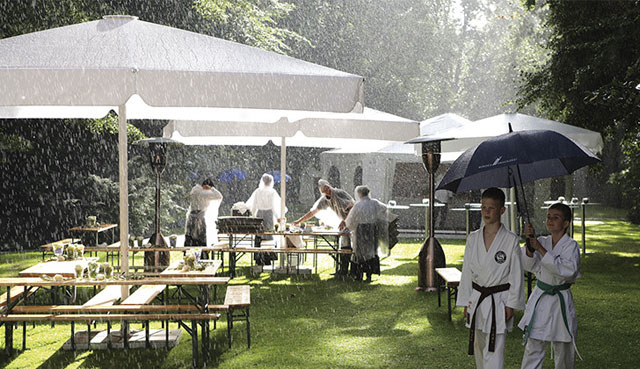 Marktschirme als Alternative für die eigene Terrasse